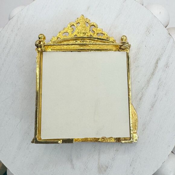 JJ Cat Looking In Mirror Brooch Pin Kitschy Jonette Jewelry - Picture 4 of 11